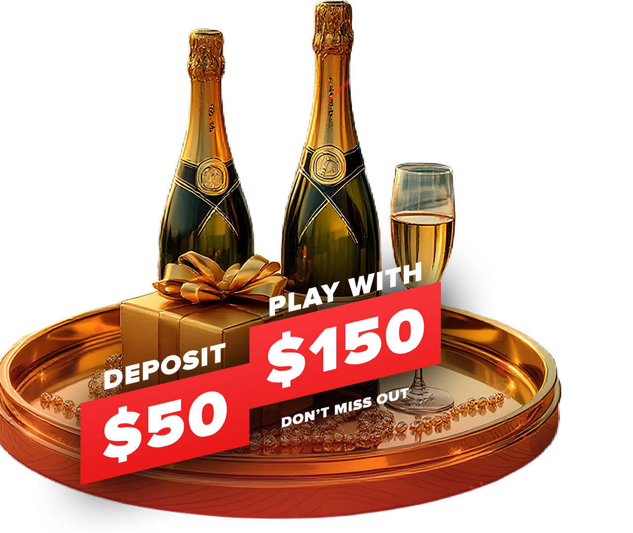Deposit $50, Play with $150